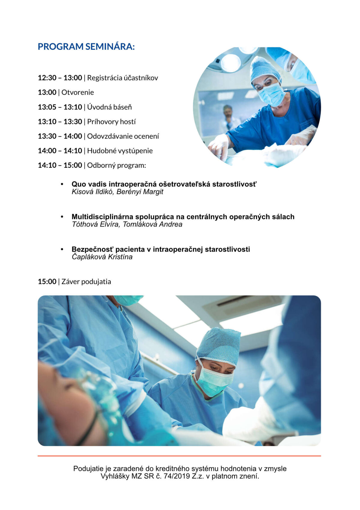 Slávnostný odborný seminár, pri príležitosti Medzinárodného dňa sestier 2025