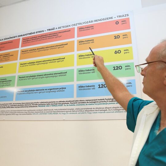 Zrekonštruovaný urgentný príjem s triážnym pultom vo Fakultnej nemocnici s poliklinikou v Nových Zámkoch