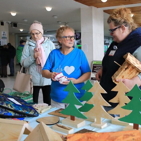 Predvianočná predajná výstava prác pacientov psychiatrického oddelenia