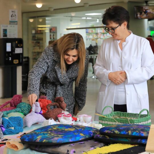 Predvianočná predajná výstava prác pacientov psychiatrického oddelenia