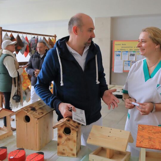 Predvianočná predajná výstava prác pacientov psychiatrického oddelenia