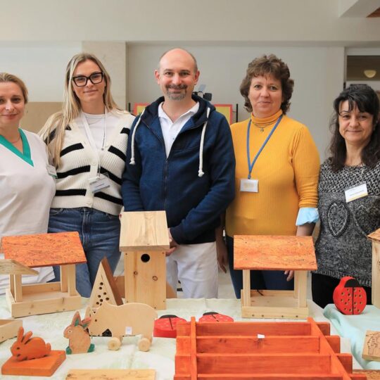 Predvianočná predajná výstava prác pacientov psychiatrického oddelenia