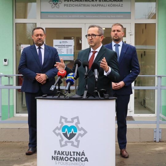 FNsP Nové Zámky otvára prvý psychiatrický stacionár v regióne.