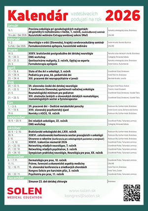 Kalendár vzdelávacích podujatí 