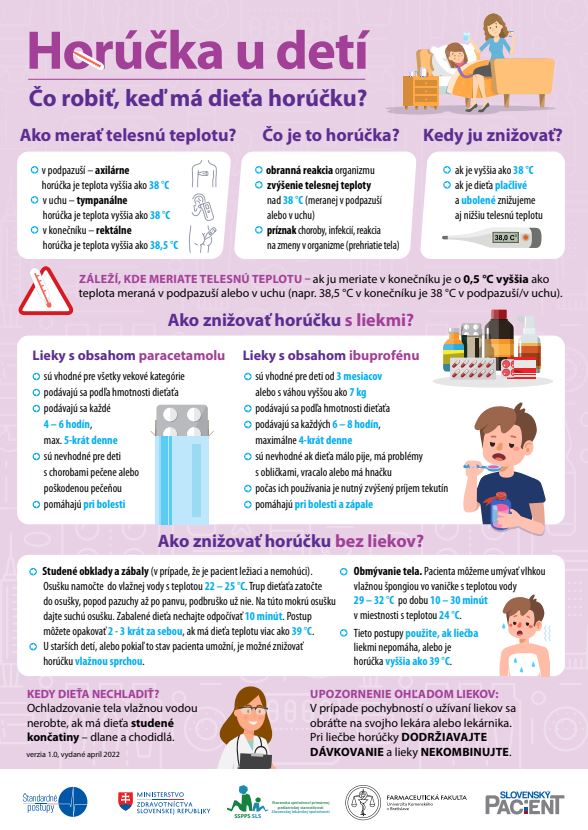plagát - horúčka u detí