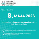 Aj v piatok 8. mája sme tu pre vás v bežnom režime.