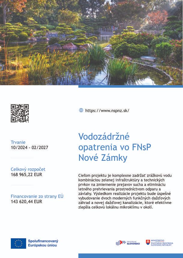 Vodozádržné opatrenia vo FNsP Nové Zámky